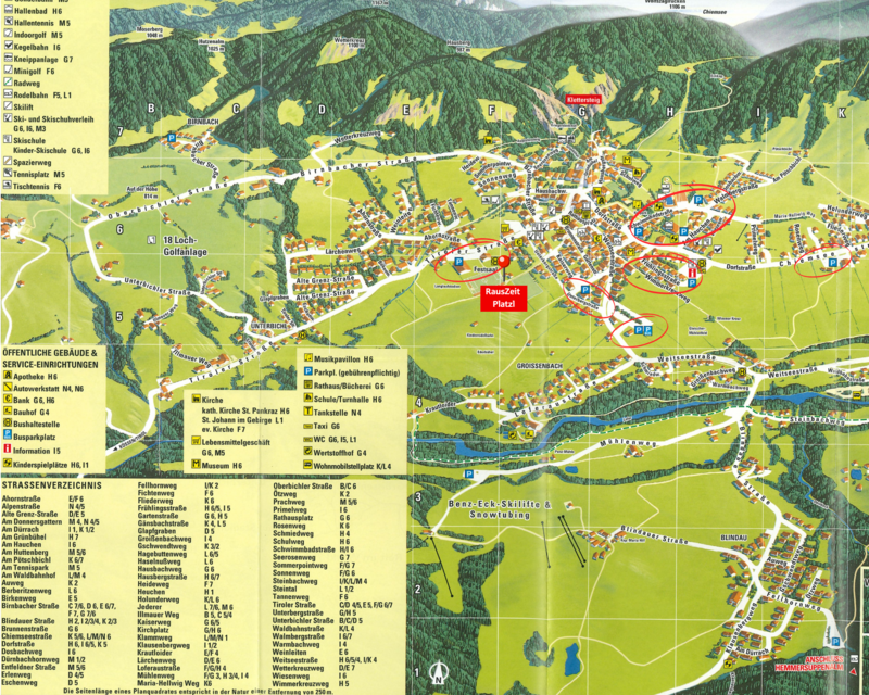 Standort Parkpltze Reit im Winkl
